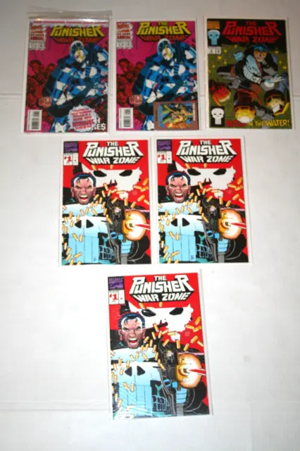 Punisher War Zone #1, 1, 1, 2, Annual 1, 1! VF/NM! 1992!