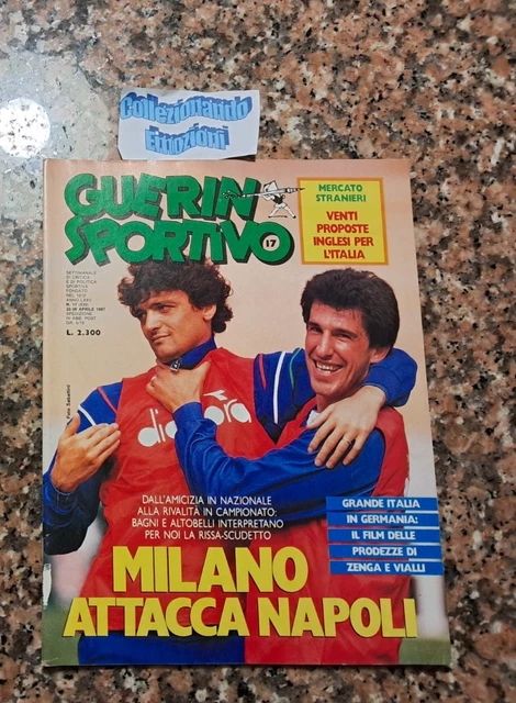 Guerin Sportivo 1989 – Vialli, Mancini, Foggia, Reggiana, Cabrini, Rizzitelli – Occasion