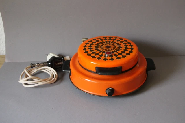 EMAILLIERTES WAFFELEISEN PRIVILEG Orange EUR 59,99 - PicClick DE