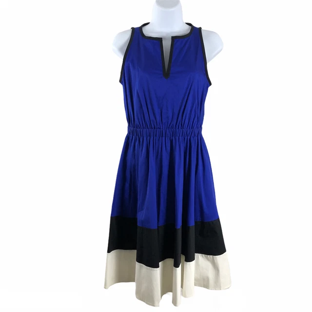 Kate Spade Colorblock Fit and Flare Dress Down The Rabbit Hole NWOT Size 2