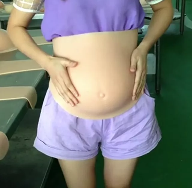 All Size Premium Fake Belly Month Pregnant Baby Bump Silicone Prosthetics Tummy
