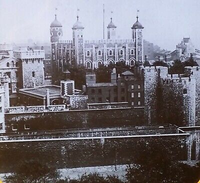 Tower of London, London, England, c 1910 Magic Lantern Glass Photo Slide