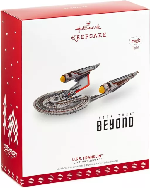 2017 Star Trek Beyond: USS Franklin HALLMARK KEEPSAKE CHRISTMAS ORNAMENT U.S.S.