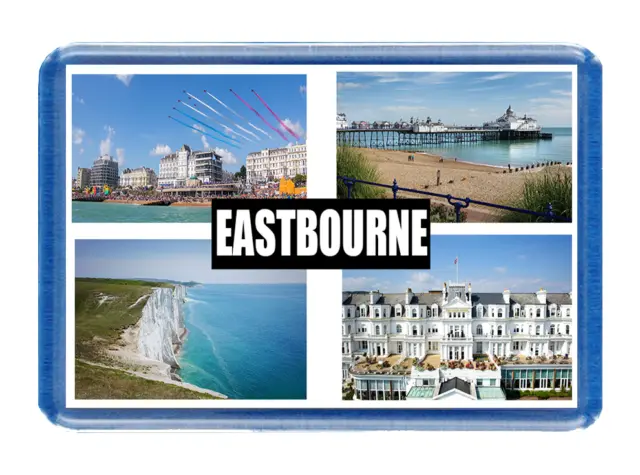 Eastbourne Fridge Magnet -Large Size (7cm x 4.5cm) - Great Gift Idea - Tourism