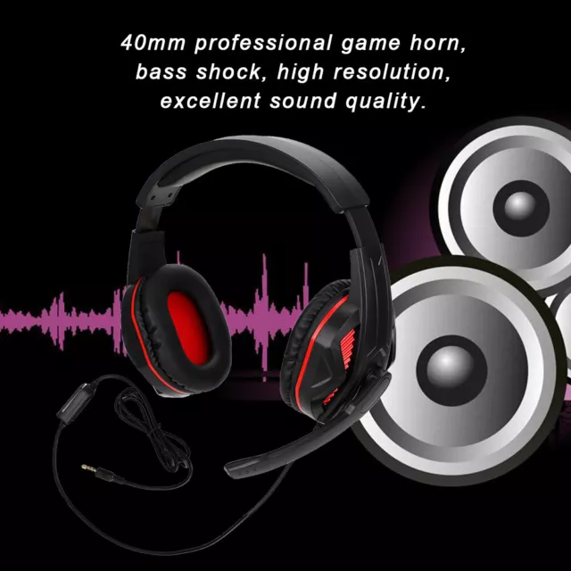 3.5mm Competitive Gaming Headset Headphone With Mic Wired Earphone For PS4 ECM