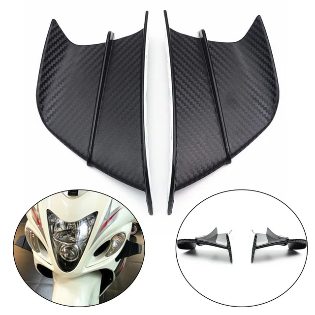 2 Ali Aerodinamiche Universali Per Moto + Deflettore - In ABS, Nero O Rosso, Per Ducati/Kawasaki - Foto 10