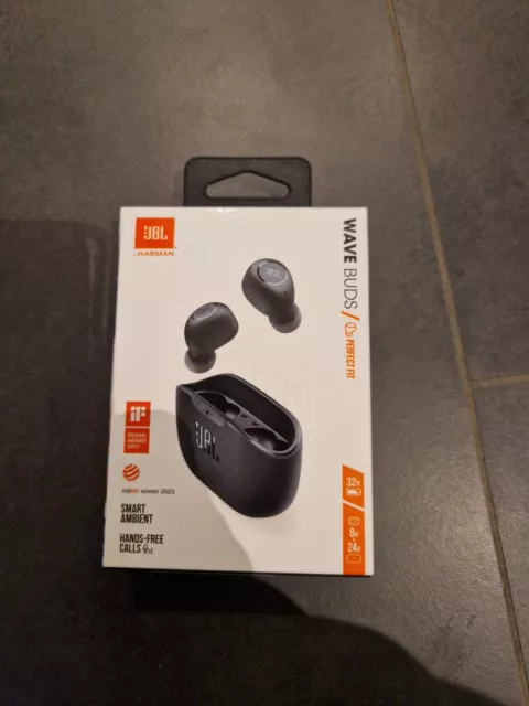 JBL Wave Buds, kabellose In-Ear Ohrhörer Bluetooth V5.2 By Harman Perfect Fit