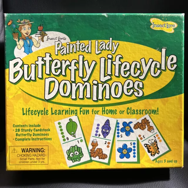 Butterfly Dominoes Game Insect Lore Number Recognition Counting Home Or Class
