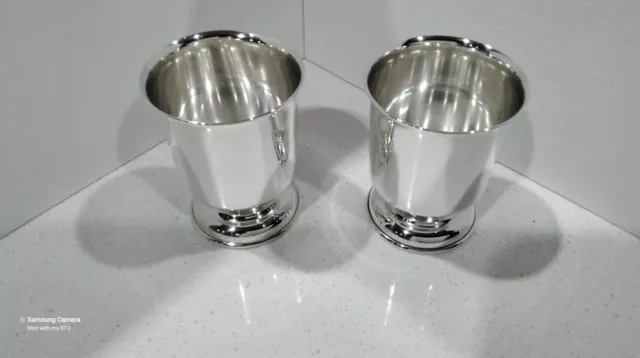 Vintage Frank W. Smith Silver Co. Sterling Silver 312 Cordial Shot Cups (2) Set