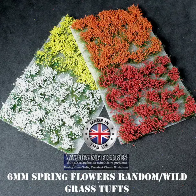 WPF 120X Spring Mix Flowers Static - Self Adhesive Wargames Scenery Railways