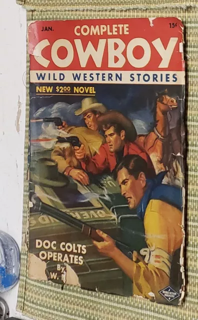 Dime Western Magazine Pulp January 1943 Vol. 4 #3 Complete Cowboy Doc Colt