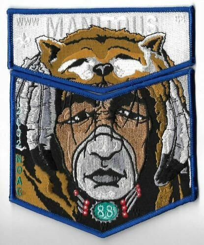 Boy Scout OA 88 Manitous Lodge 2002 NOAC Flap Set