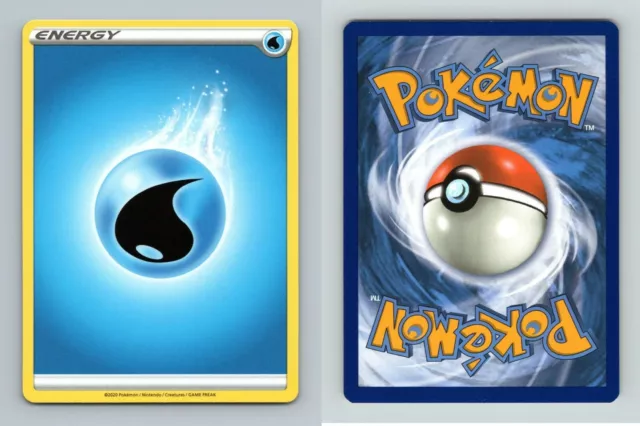 Pokémon Water Energy 2020 | 1 CARD + FREE PROTECTOR X19