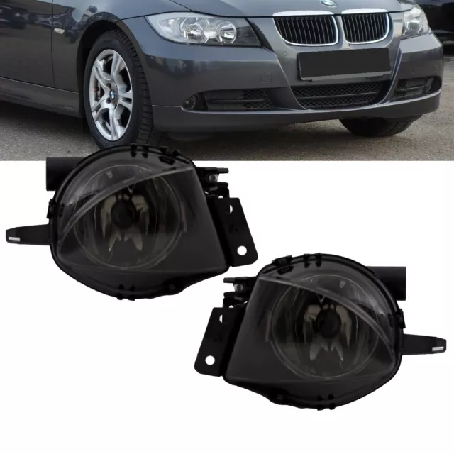 Nebelscheinwerfer SET Nebellampen Smoke passt für BMW 3er E90 E91 ab 2005-2008