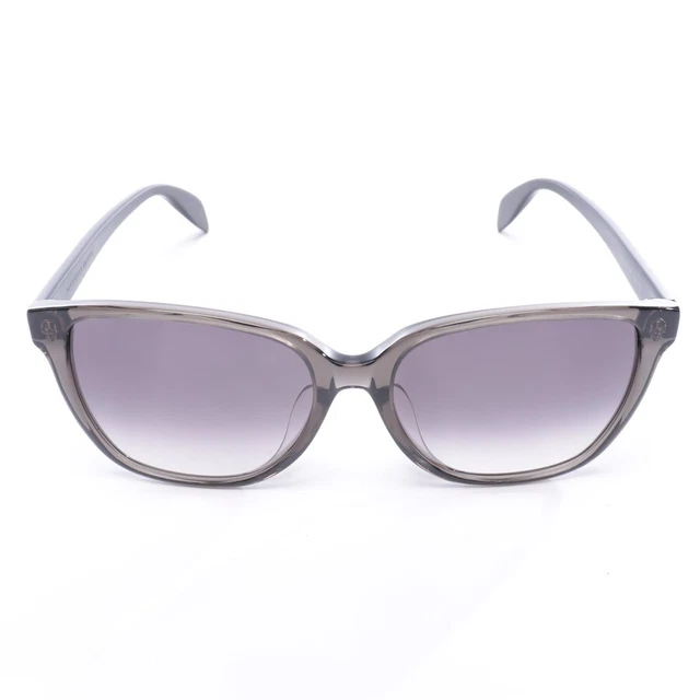 Occhiali da sole Alexander McQueen nero bianco AM0145SA nuovi
