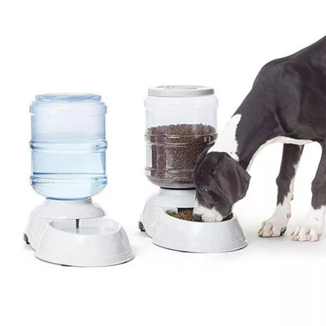 Automatic Water/Food Pet Dog Cat Puppy Dispenser Feeder Bowl Bottle 3.8/11L