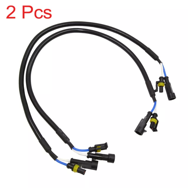 2pcs 18" DC 12V HID Xenon Ballast to Bulb High Voltage Extension Wire Cable