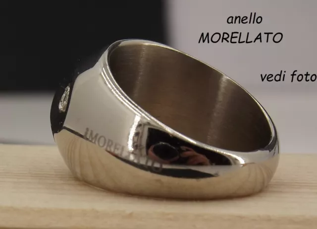 ANELLO MORELLATO da DONNA ring in acciaio zircone di originale dito mano pietra