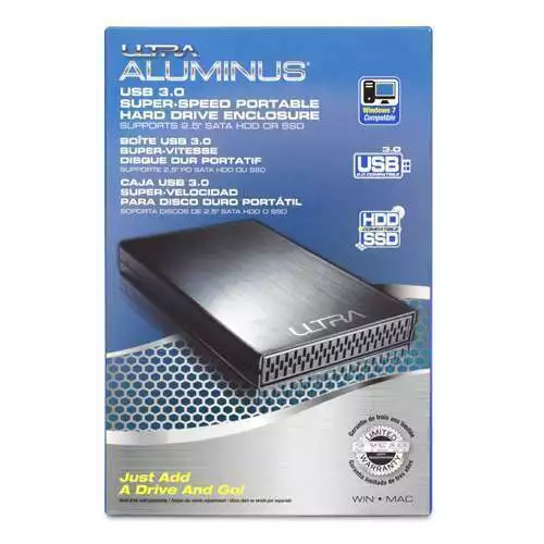 Ultra - U12-42063 - Aluminus USB 3.0 Super-Speed Portable Hard Drive Enclosure