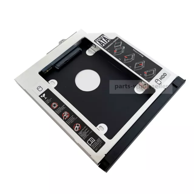 2nd HDD SSD Caddy Adapter for HP EliteBook 8560w 8570w 8760w 8770w + Front Panel