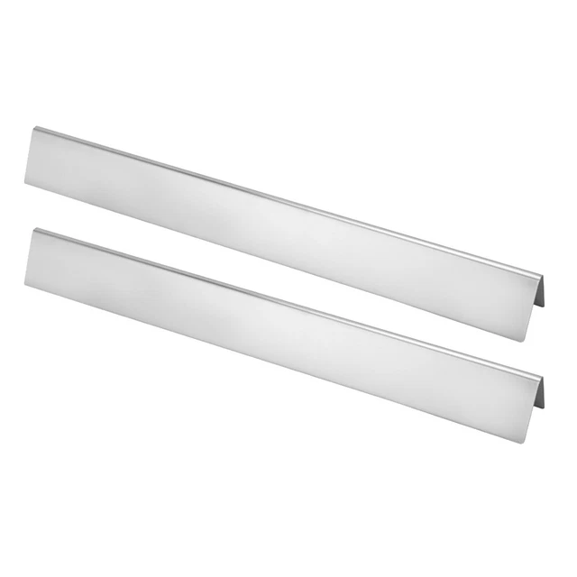 2x Edelstahl Heizplatten Für Gasgrill – 371x108 Mm, Ersatz Für Charbroil Modelle (z.B. 463230710)