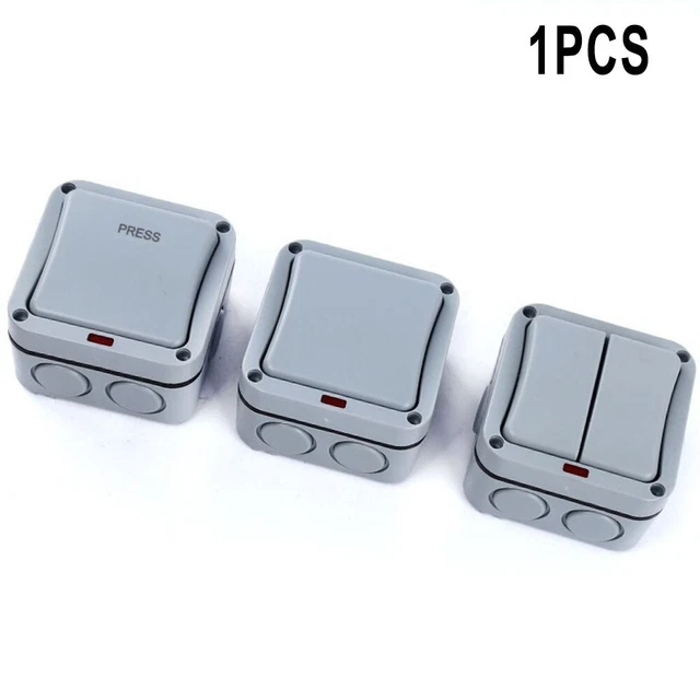 Switch Doorbell Switch Light Weatherproof 1 GANG 20A 88*88*58mm Outdoor