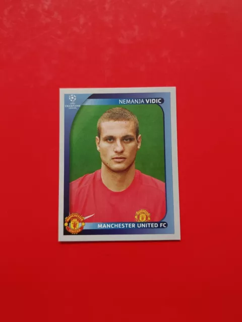 UEFA Champions League 2008-2009 Panini Nemanja Vidic Manchester United N 14