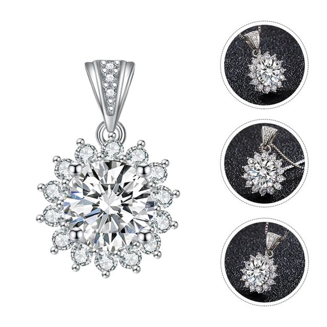 Bulk Charms Sun Petal Pendant Diamond Pendant Jewelry Necklace Rhinestones