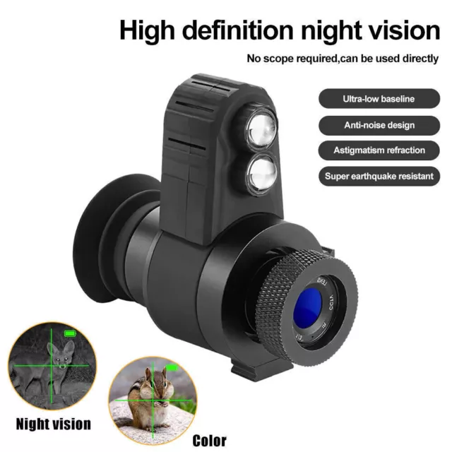 HD Digital IR Night Vision Goggles Monocular  Head Mounted Hunting Cross Cursor 3