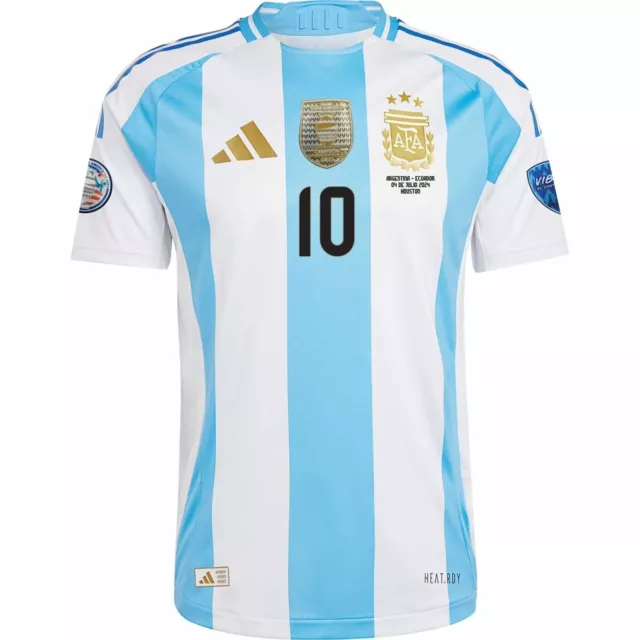 ARGENTINA COPA AMERICA 2024 Messi 10 Shirt Vs Ecaudor QF PLAYER ISSUE