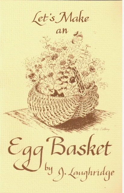 Let's Make An Egg Cesta Cesta Patrón Tejido De Colección Folleto Instrucciones Artesanales