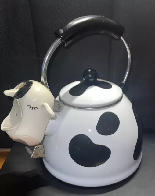 Vintage Kamenstein Cow With Cowbell Tea Kettle -  Hong Kong