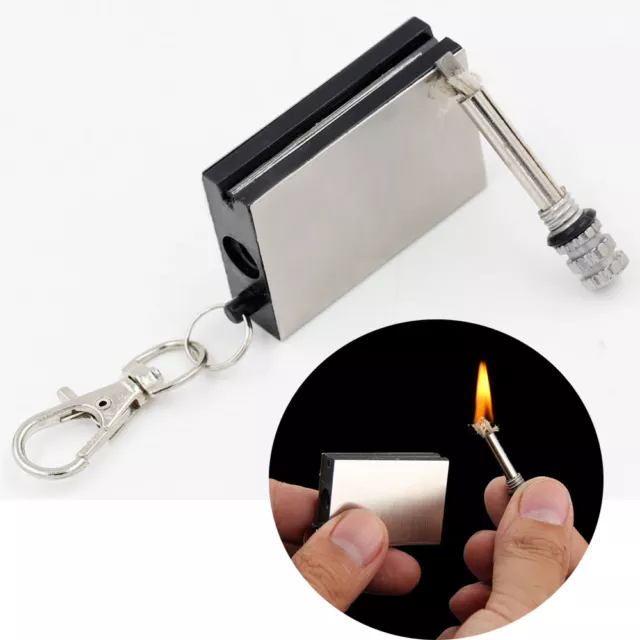 Permanent Metal Match Box Lighter Instant Survival Camping Flint Fire Starter Aa 2