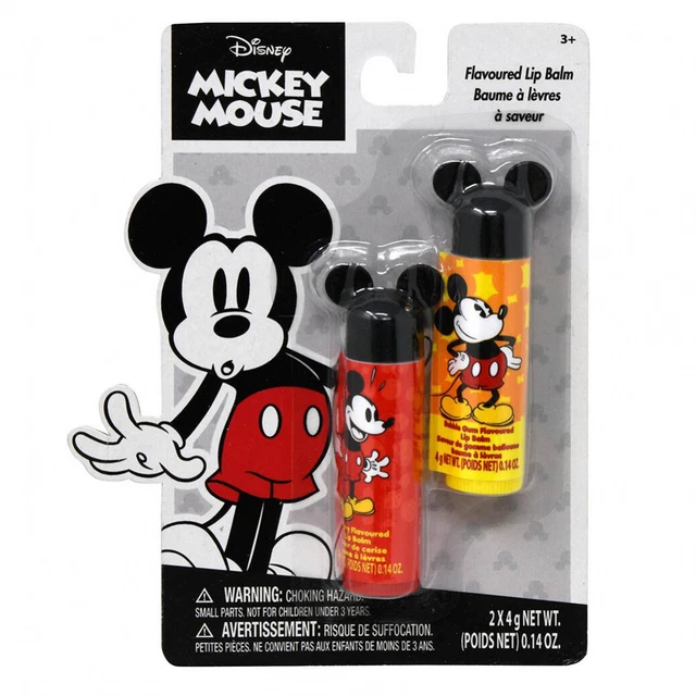 Disney Mickey Minnie Mouse 2pk Flavored Lip Balm Set Kids Ages 3 and Up 5