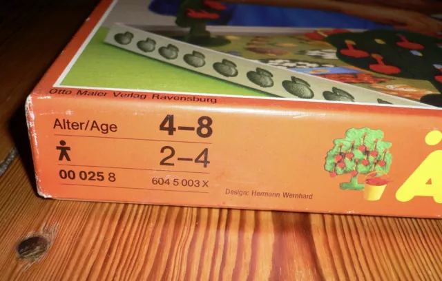 Ravensburger - ÄPFELCHEN ©1979 schönes Spiel Vintage vollständig + Zusatz-Äpfel 3