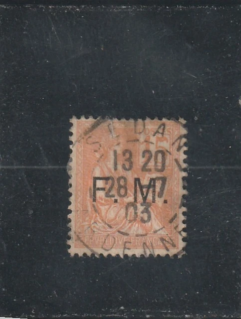 L5667 FRANCE TIMBRE Y&T N° FRANCHISE MILITAIRE 1 " Type Mouchon " Oblitéré