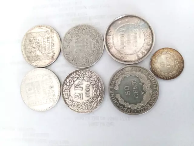 Petit Lot de Monnaies d'Argent
