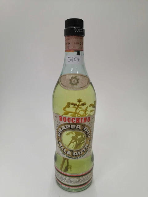 VINTAGE BOTTLE - Bocchino Grappa Dry alla Ruta 0,75 lt. - COD. 5467 EUR ...