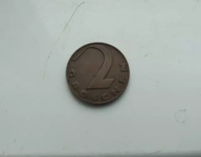Austria - 2 Groschen Coin - 1928.