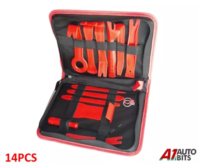 14 Piece Car Door Plastic Trim Panel Dash Installation Removal Pry Tool Kit Set