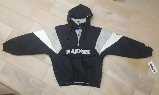 Vtg Starter Oakland Raiders 90s Windbreaker Jacket Thrifted by 90s_Transporter