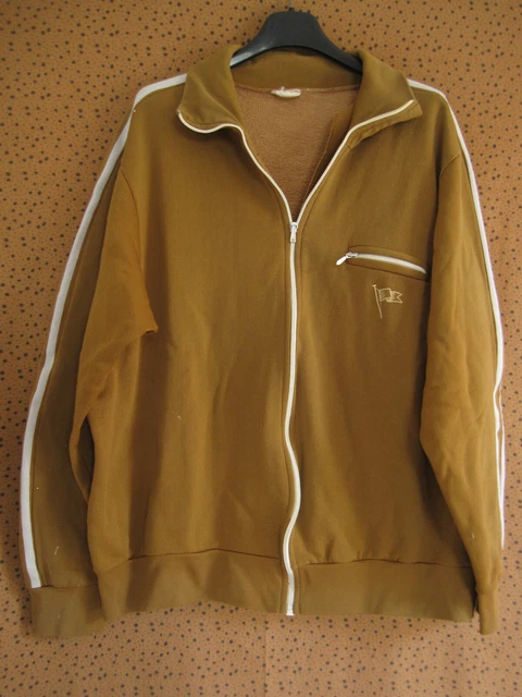 Vintage Recordman à Capuche - Survêtement Années 80 - Enfant Taille XS (162) - Rouge/Marine