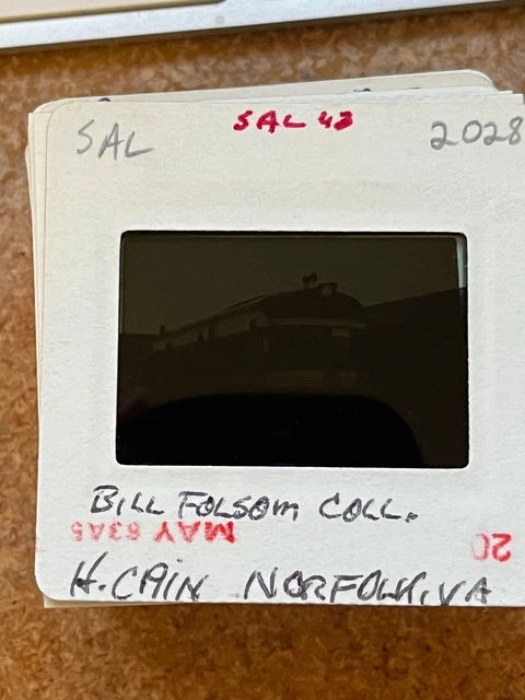 Duplicate Slide SAL #2028 St. Louis Car Doodlebug Seaboard Air Line Station 2