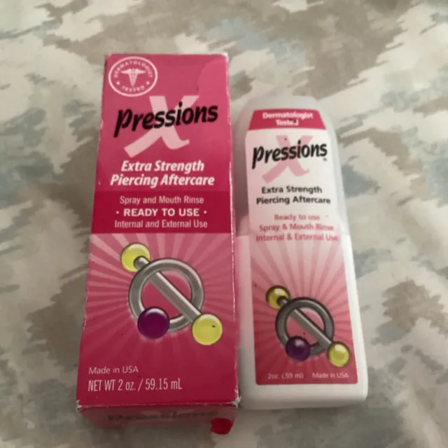 NIB X-Pressions Piercing Aftercare Spray - Extra Strength - from Tattoo Goo