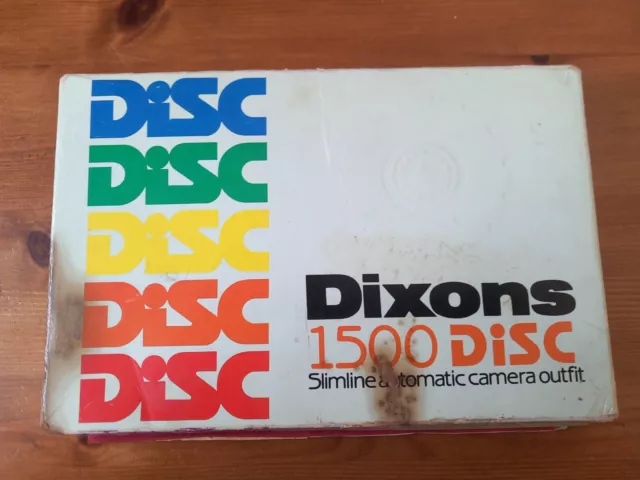 Working Boxed Vintage Dixons Disc 1500 Camera.