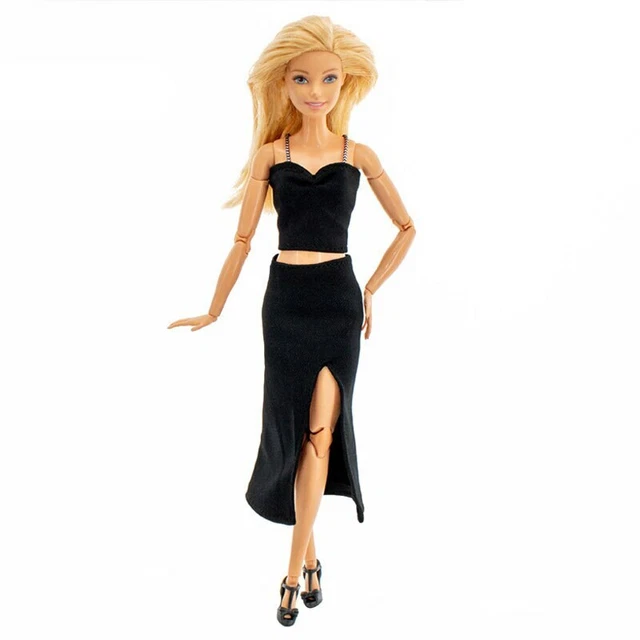 barbie fashion model collection doll black dress 2002 Silkstone Fashion Model Lingerie #5 Barbie – Sell4Value main image 1