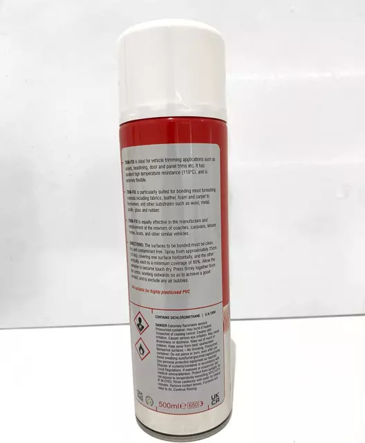 Trim-Fix 3x 500ml Hochtemperatur Klebstoff Spray für Van Futter 3