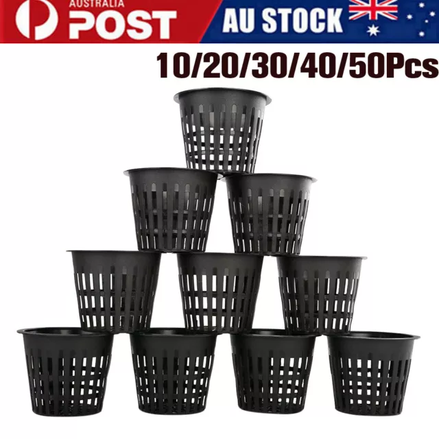 10/20/50Pcs Heavy Duty Mesh Pot Net Cup Basket Hydroponic Aeroponic Plant Grow