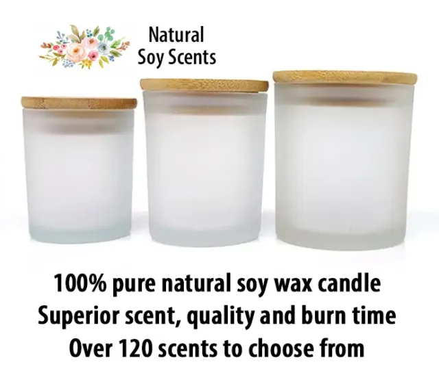 Maximum Scented 100% Natural Soy Wax Candle 75 Hour Burn 120 Scents Cruelty Free
