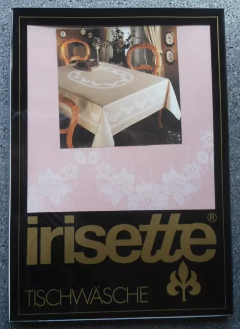 Damast-Tischdecke IRISETTE 130x 160 cm, Rose Rechteckig NEU OVP